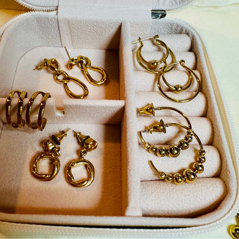 Monet Gold Earring Collection - Picture 2 of 6